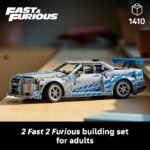 LEGO Technic 2 Fast 2 Furious Nissan Skyline GT-R (R34) Car - DIY Kit and Building Set for Adults - Collectible Model Street Racer with Drift Function - Gift for Car Enthusiasts and Movie Fans - 42210 - Image 2