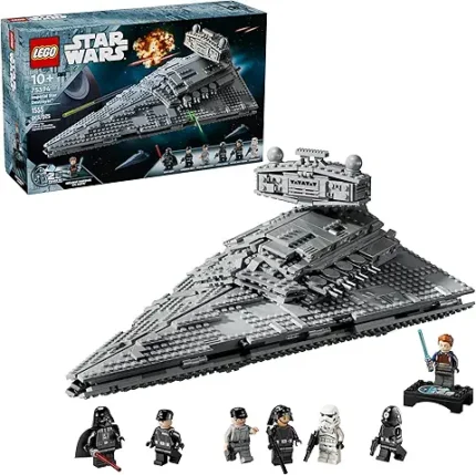 LEGO Star Wars Imperial Star Destroyer Building Toys Set - Build & Display for Boys & Girls, Ages 10+ - Gift for Birthdays - Star Wars Darth Vader & 6 Minifigure Toys - 75394