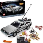 LEGO Icons Back to The Future Time Machine 10300, Model Car Building Kit Based on The Delorean from The Iconic Movie,
