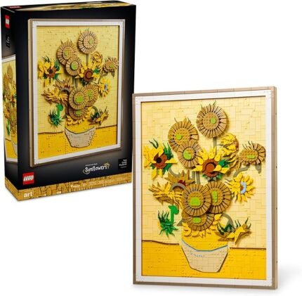 LEGO Art Vincent Van Gogh – Sunflowers Building Set for Adults - Home Decor Idea - Brick Built Painting - Gift for Birthdays - 31215
