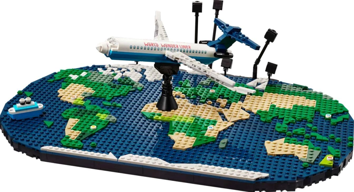 image_2026-01-24_155810991 Lego Family Holiday Memories, Adult and Teenage Building Kit, World Map for Crafts, Photo Holder Home Accessory, Cute Family Activity, Gift for Travelers, Him and Her 41838 - Image 1