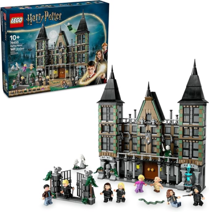 LEGO Harry Potter Malfoy Manor Building Set - Harry Potter Toy for Boys & Girls, Ages 10+ - Collectible Kids Toy for Fans - Includes 9 Minifigures - 76453