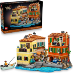 LEGO Ideas Italian Riviera Building Set for Adults - DIY Home & Office Decor for Men & Women Ages 18+ - Construct 3 Colorful Buildings & 10 Minifigures W/Accessories - Gift Idea for Birthdays - 21359